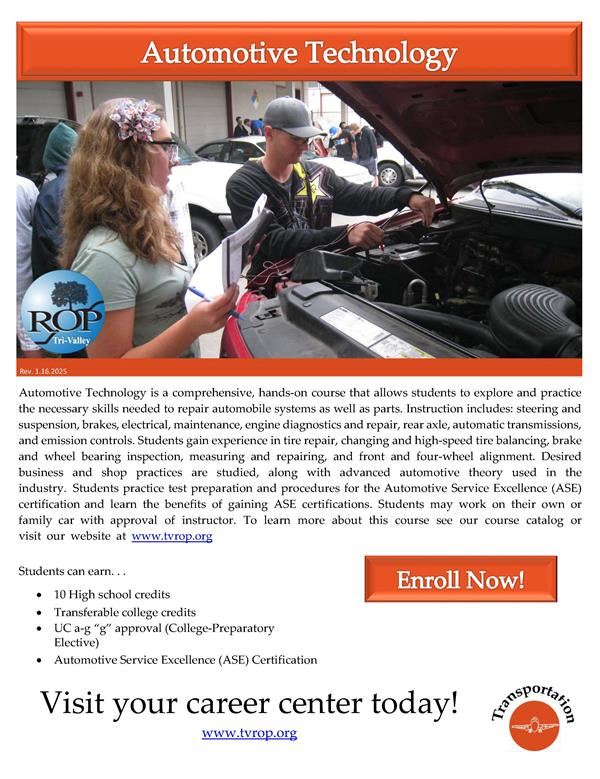  Click link for course information flyer